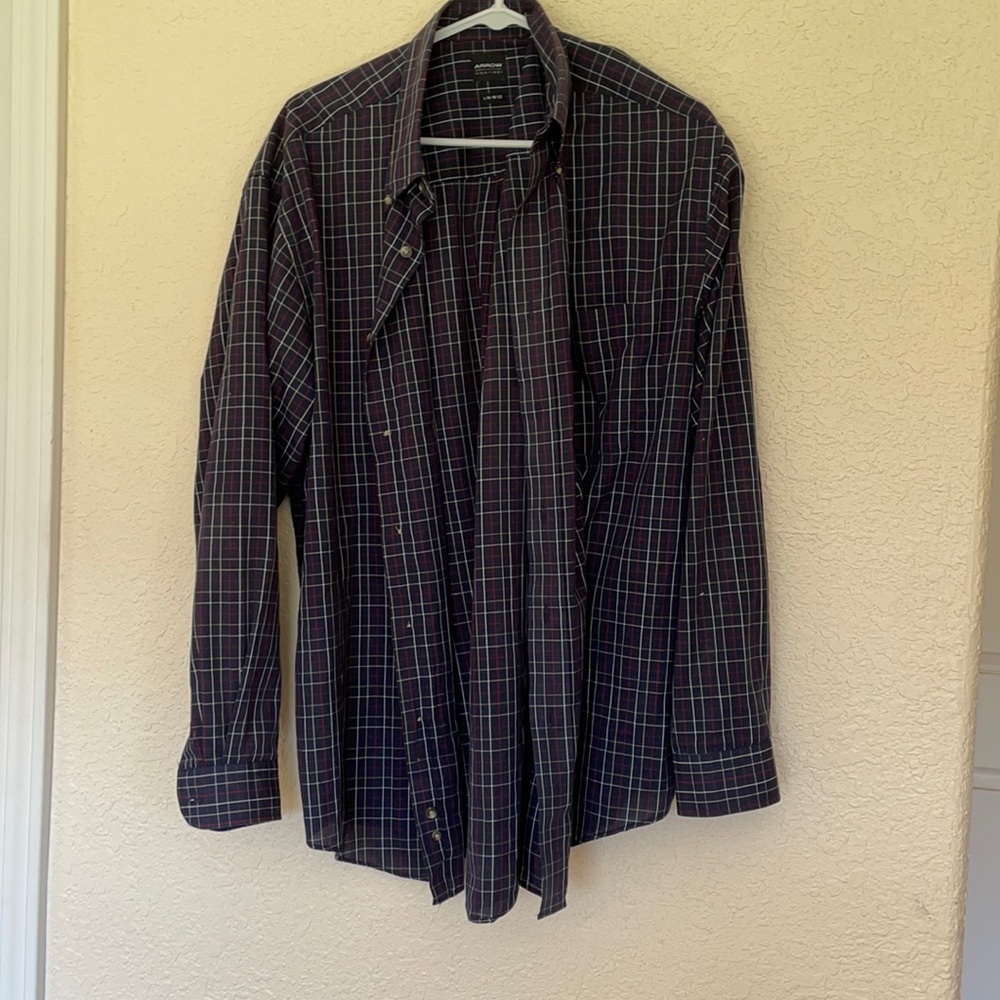 Arrow Plaid Button Up Shirt